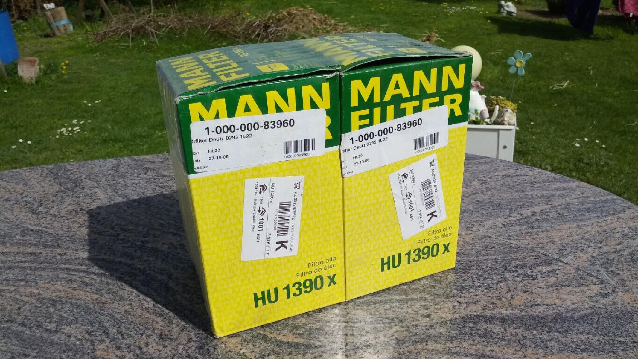 2 x Mann Filter HU 1390X, € 29,- (8130 Frohnleiten)