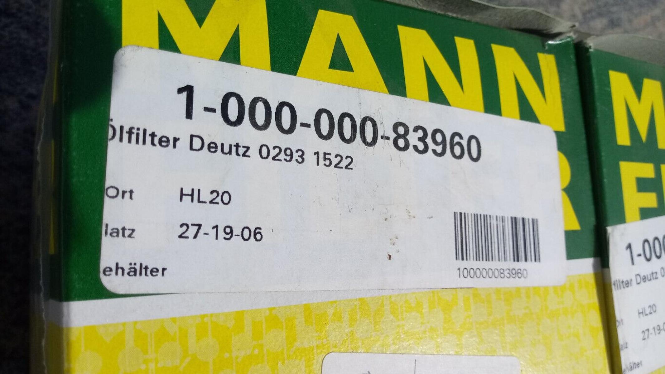 2 x Mann Filter HU 1390X, € 29,- (8130 Frohnleiten)