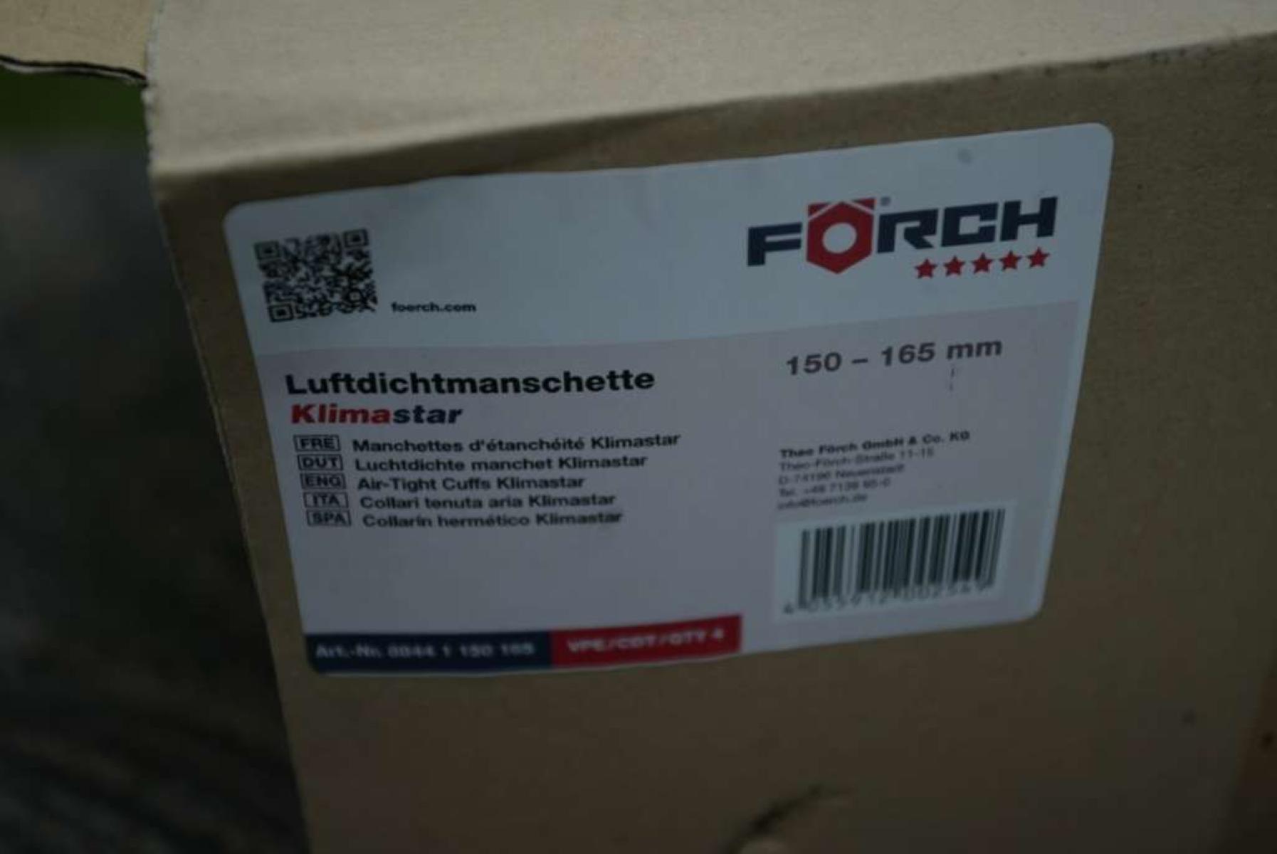 Luftdichtmanschetten von Förch, Würth - versch. Grössen, € 19,- (8130 Frohnleiten)
