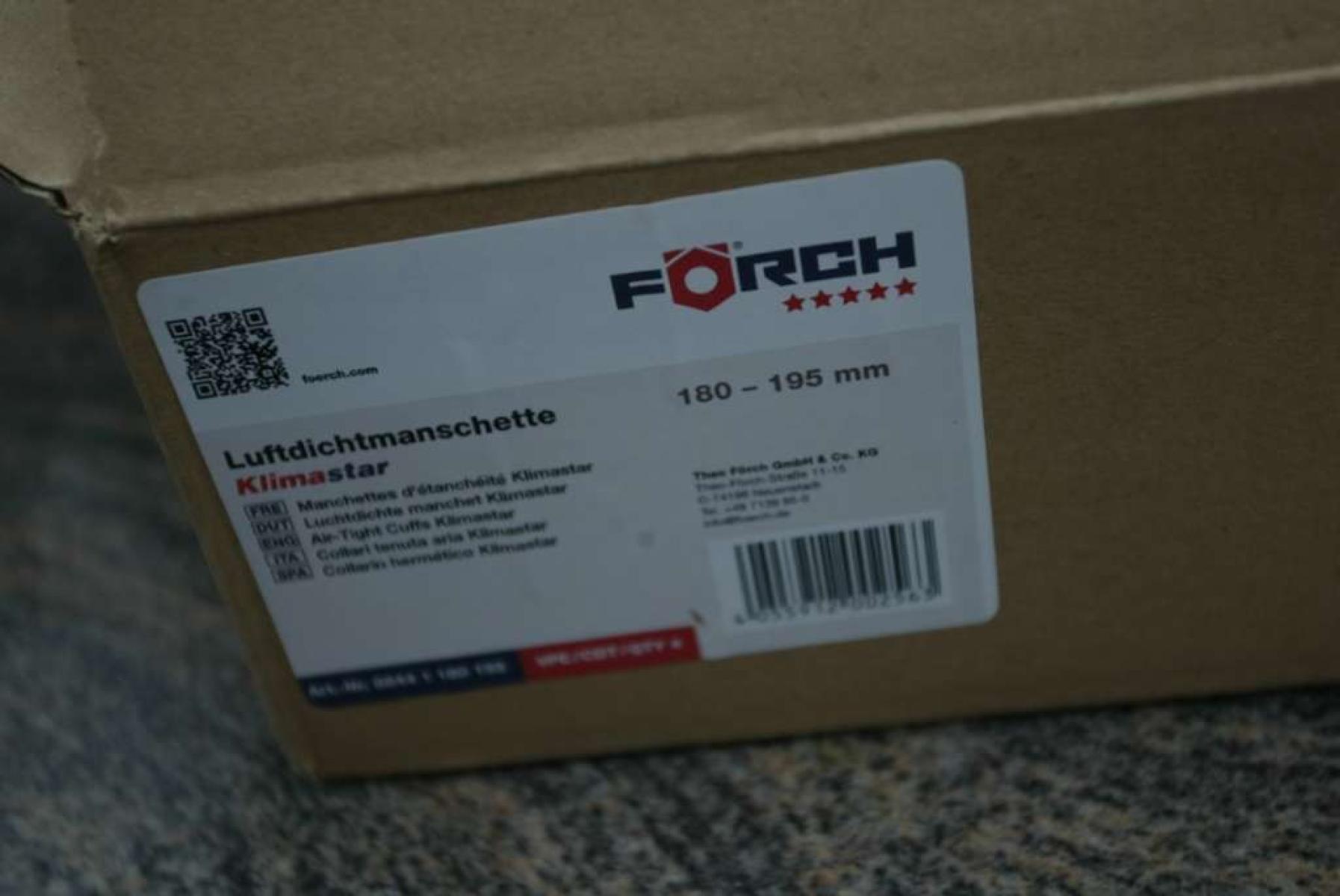 Luftdichtmanschetten von Förch, Würth - versch. Grössen, € 19,- (8130 Frohnleiten)