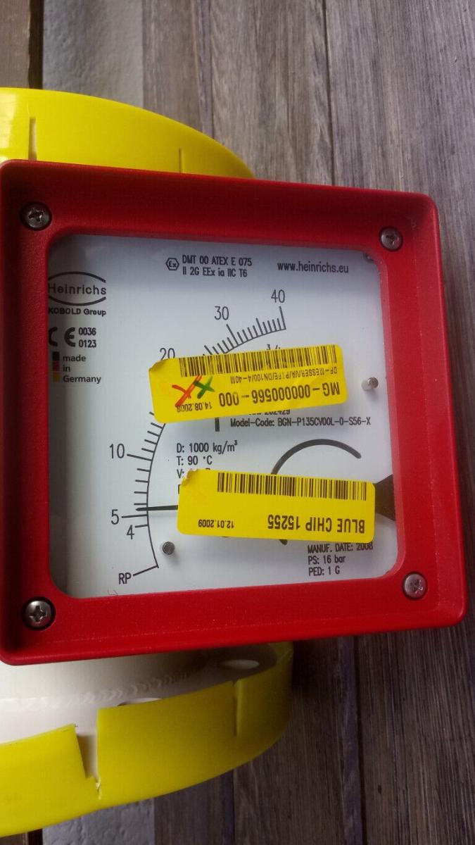 Heinrichs Durchflussmeter Flowmeter DMT 00 ATEX E 075, € 190,- (8130 Frohnleiten)
