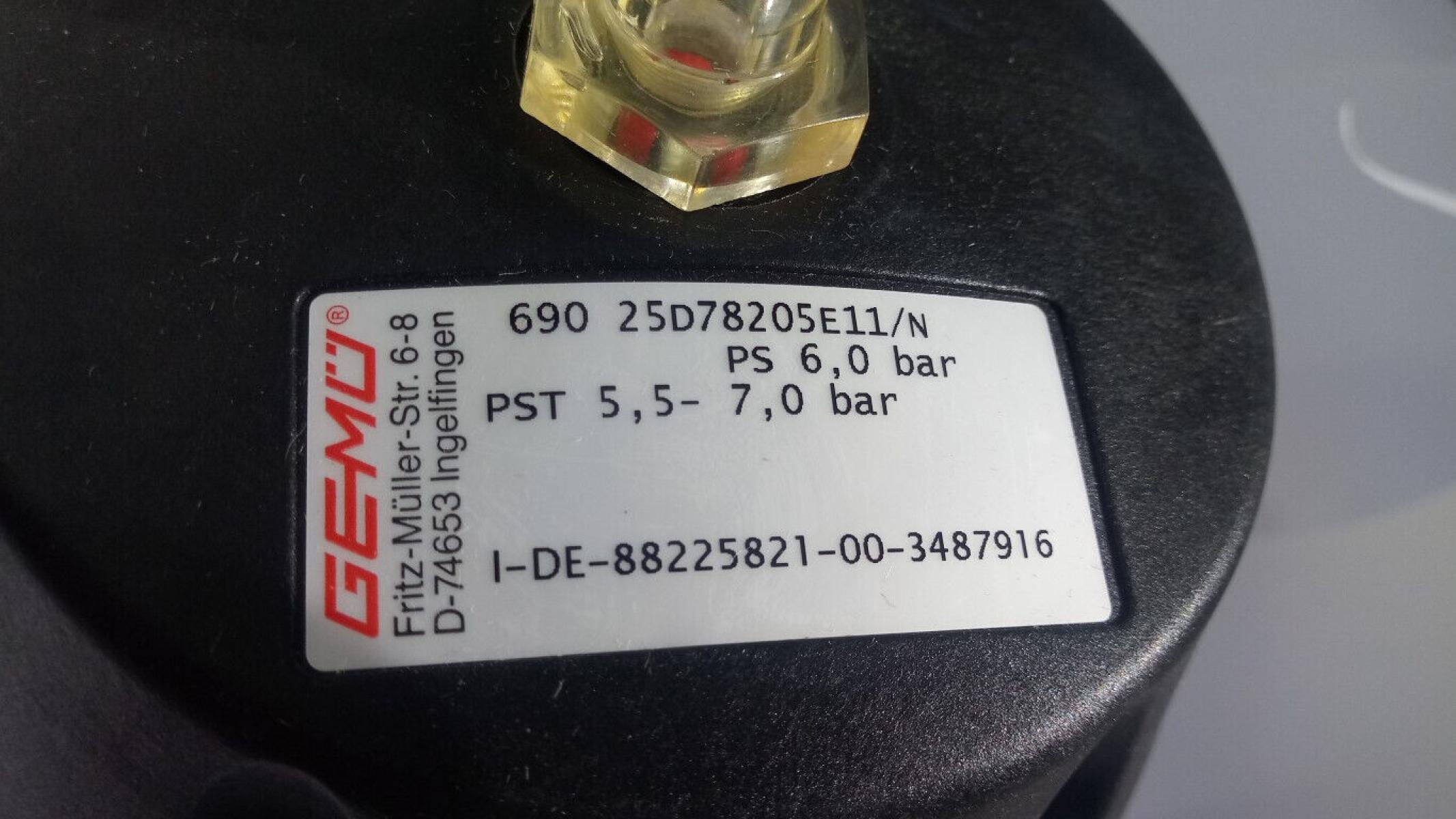 Gemü Membranventil 690 25D78205E11/N diaphragm valve, € 49,- (8130 Frohnleiten)