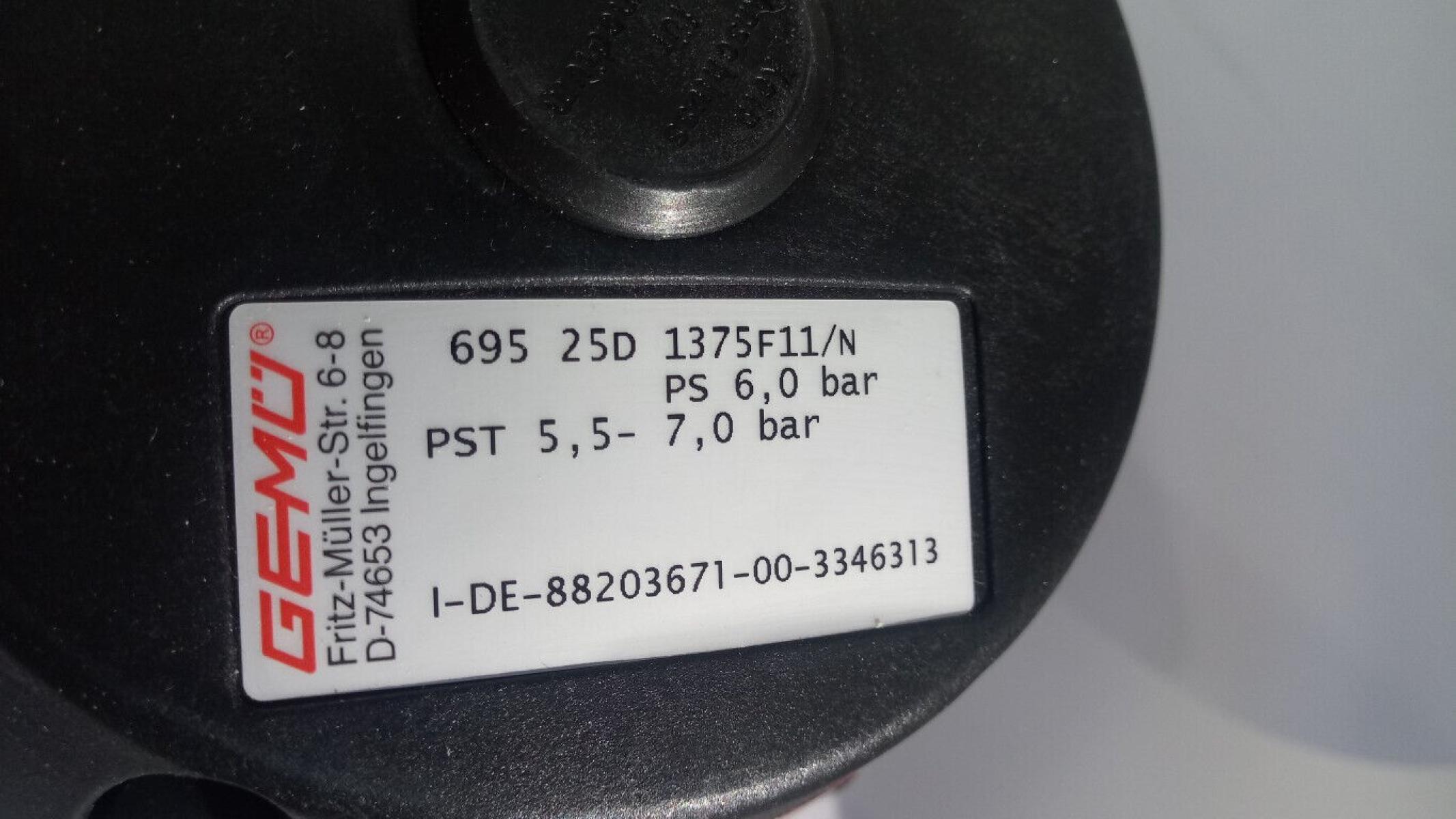 Gemü Membranventil 695 25D1375F11/N diaphragm valve, € 49,- (8130 Frohnleiten)