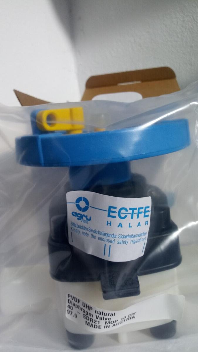 Halar Membranventil ECTFE SDR21 40mm 40.342.1040.21 diaphragm valve EPDM/PTFE, € 49,- (8130 Frohnleiten)