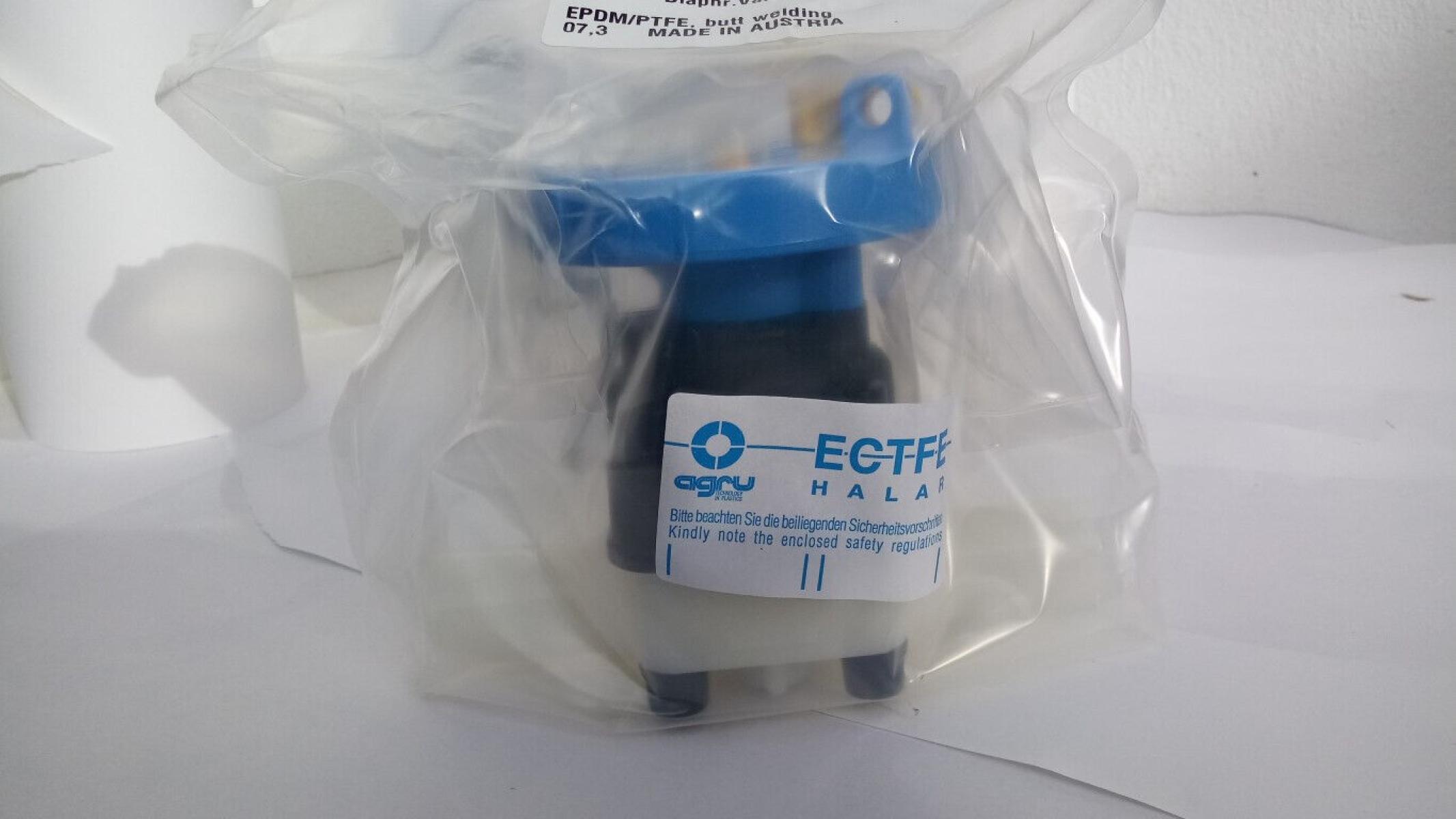 Agru Membranventil diaphragm valve ECTFE Halar 25mm EPDM / PTFE da25 / DN20, € 49,- (8130 Frohnleiten)