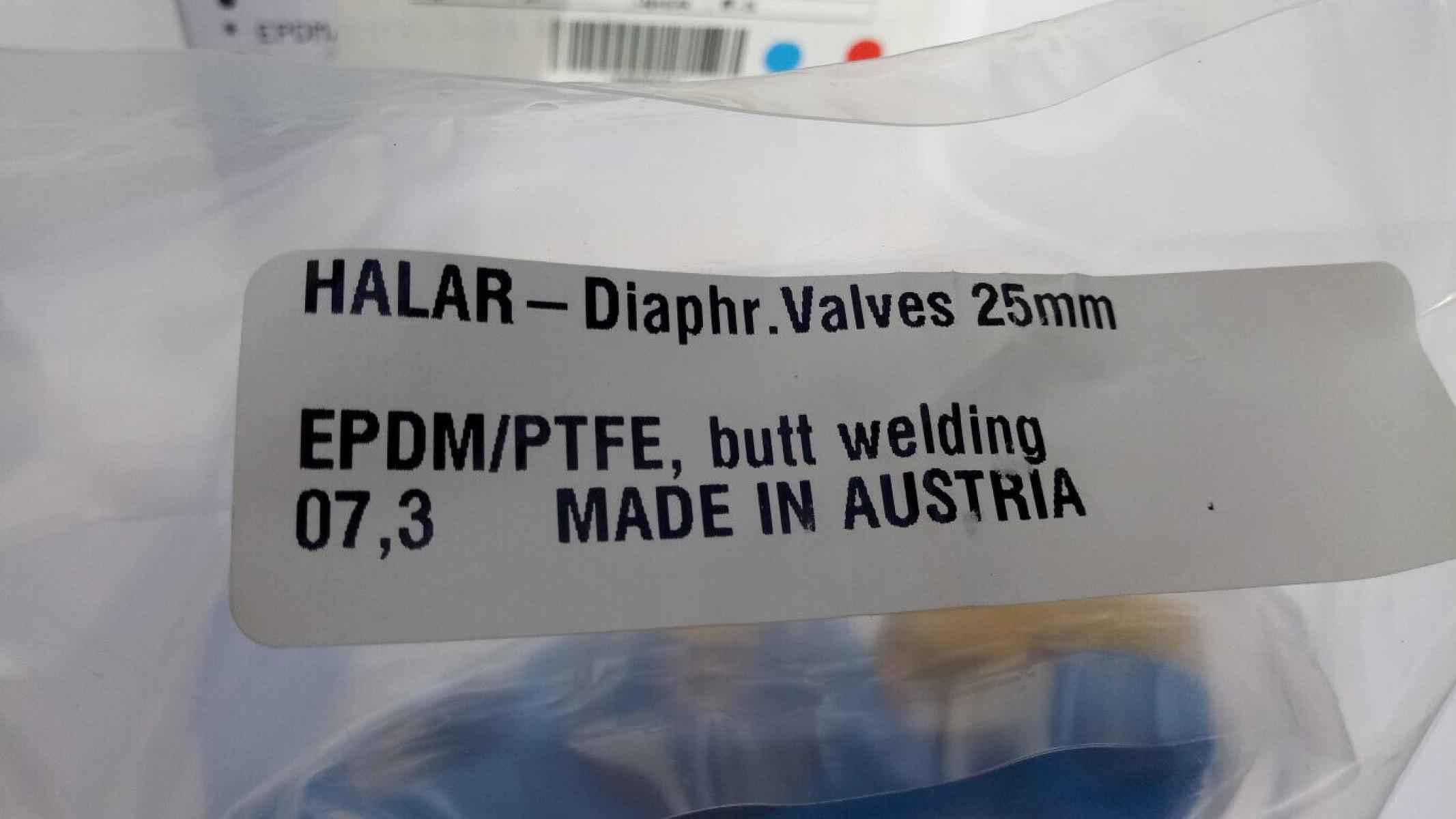 Agru Membranventil diaphragm valve ECTFE Halar 25mm EPDM / PTFE da25 / DN20, € 49,- (8130 Frohnleiten)