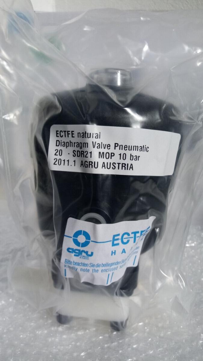 Membranventil pneum ECTFE SDR21 MOP 10 bar diaphragm valve EPDM 40.341.0020.21H, € 49,- (8130 Frohnleiten)