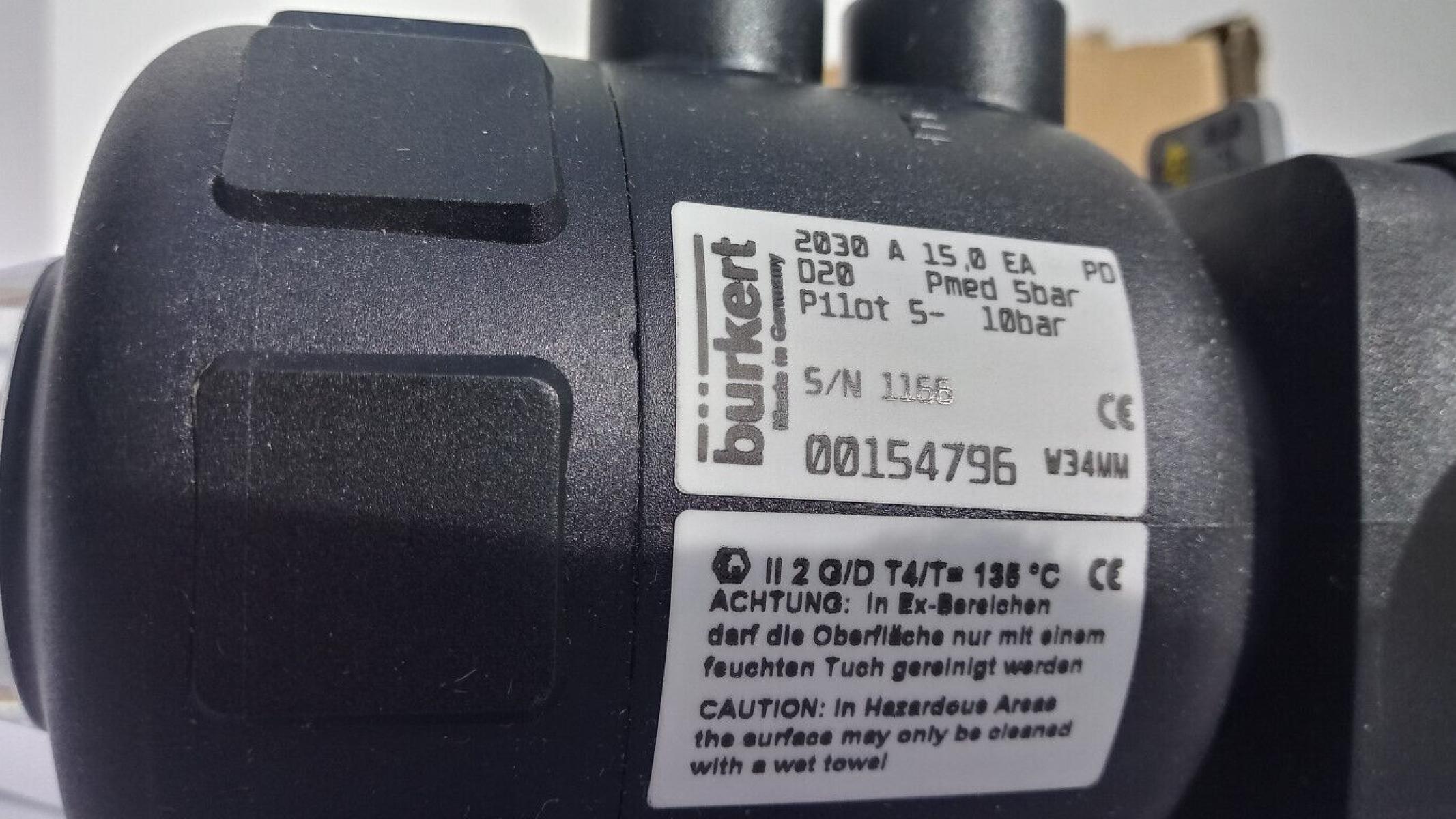 Bürkert Membranventil 2030 Pmed 5 bar diaphragm valve, € 49,- (8130 Frohnleiten)