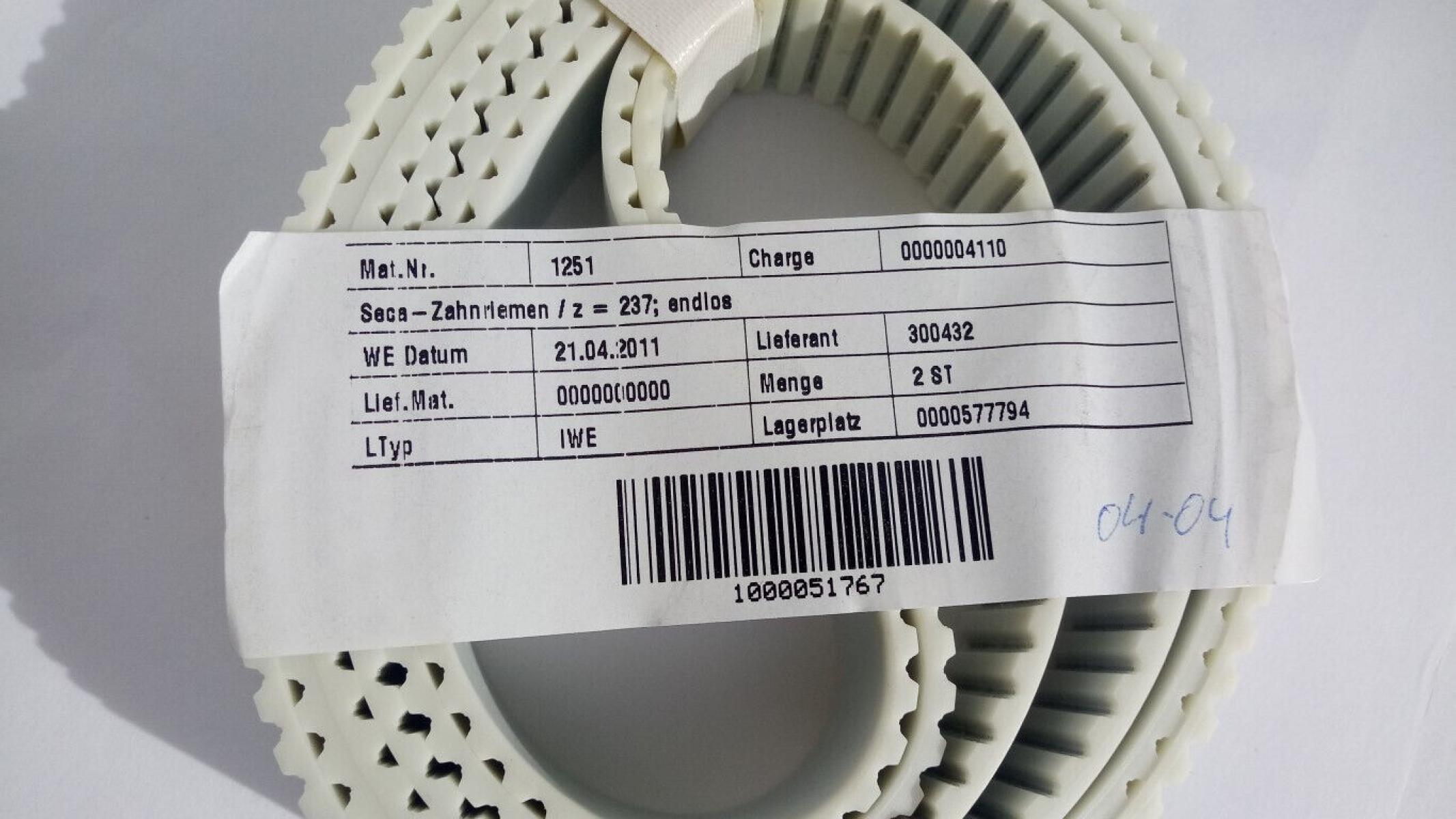 Seca Optibelt Alpha AT5-1185-25 Zahnriemen Timing Belt, € 19,- (8130 Frohnleiten)