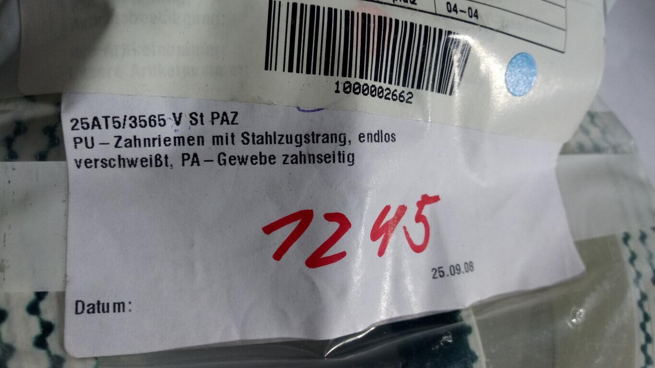 Seca AT5-3565-25 Zahnriemen Timing Belt, € 19,- (8130 Frohnleiten)