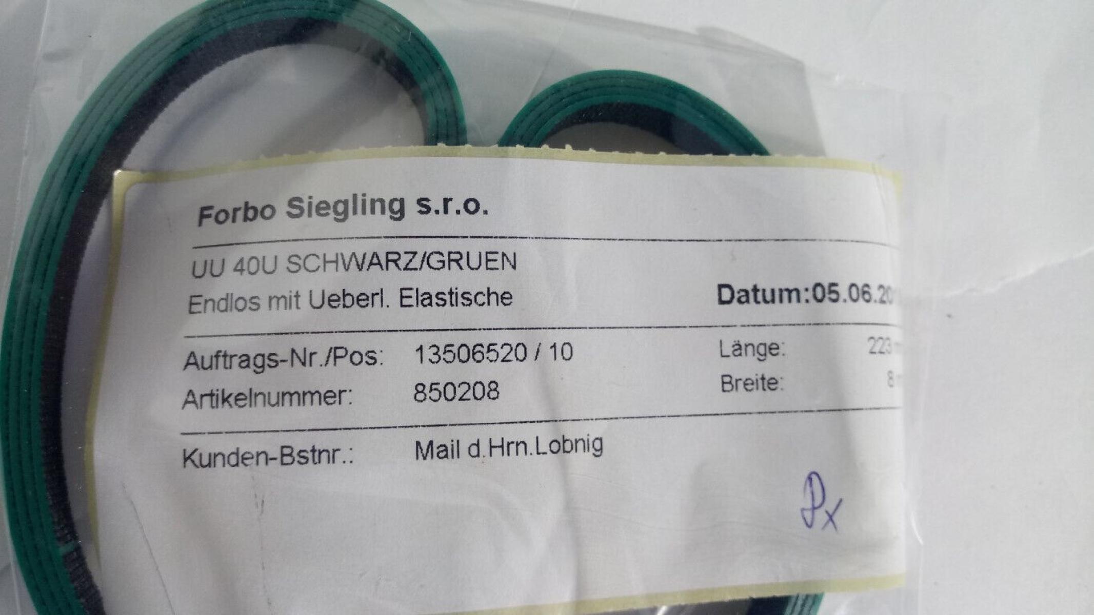 Forbo Siegling UU 40U endlos, € 19,- (8130 Frohnleiten)