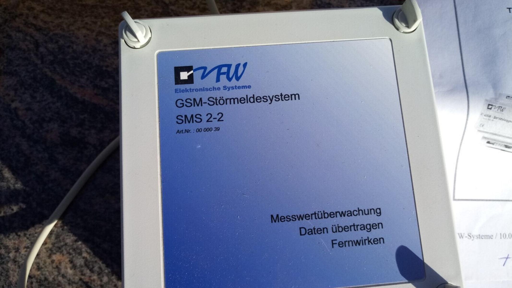 GSM Störmeldesystem SMS 2-2, € 39,- (8130 Frohnleiten)