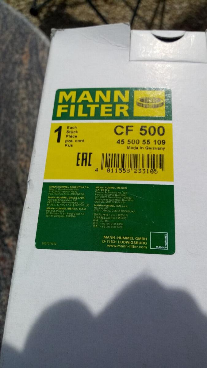 2 x Mann Filter CF 500 für Europiclon Luftfilter 45 500 55 109, € 29,- (8130 Frohnleiten)
