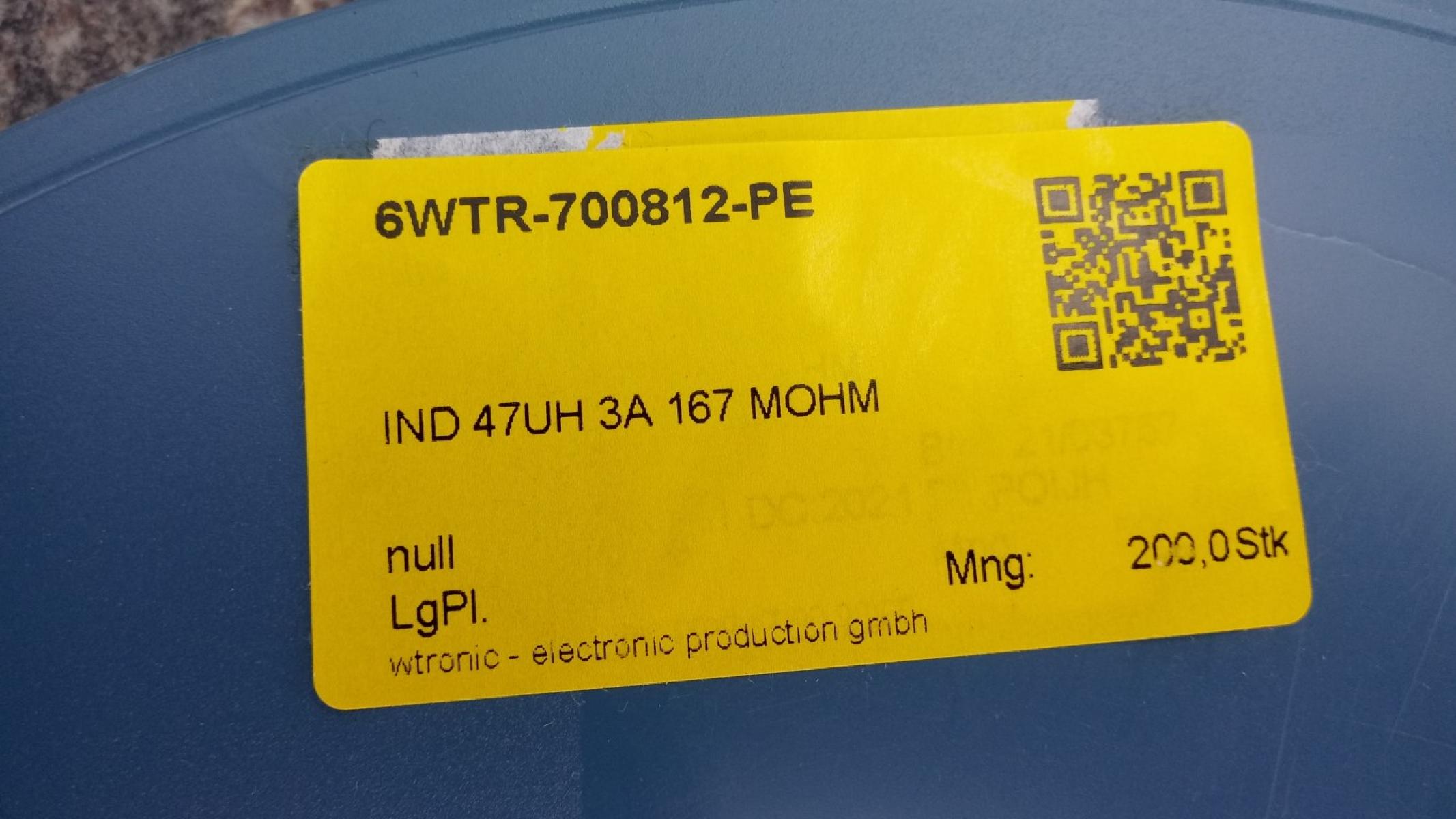500 x Pulse Inductor, PA4342.473NLT, SMD, 47uH, 3A, 167mOhm, € 69,- (8130 Frohnleiten)