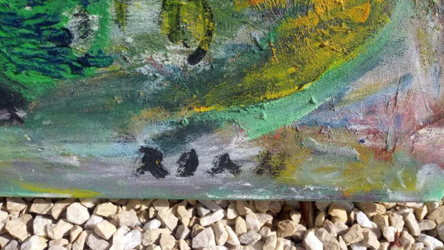 Mischtechnik von Rudolf Janisch 70x90cm signiert, € 390,- (8130 Frohnleiten)
