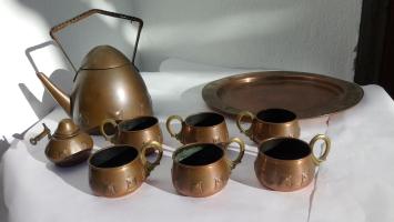WMF Albert Mayer Kupfer Tee Kaffee Set Jugendstil, € 199,- (8130 Frohnleiten)